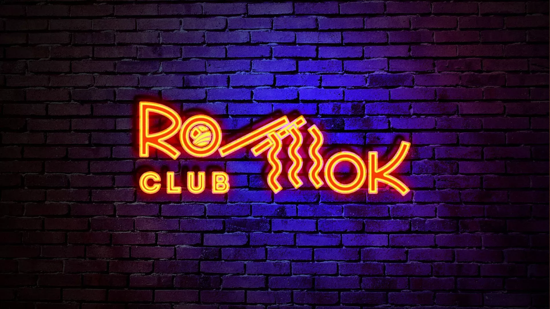 Разработка интерьерной вывески суши-бара «Roll Wok Club» в Анадыре